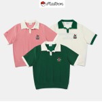 malbon 3종 여성 골프 투톤 카라 티셔츠